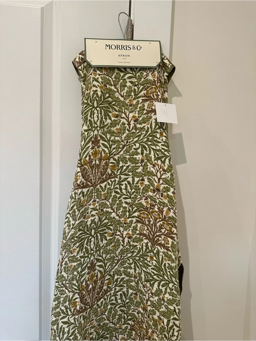 Morris & Co. Kitchen Apron Acorn Print